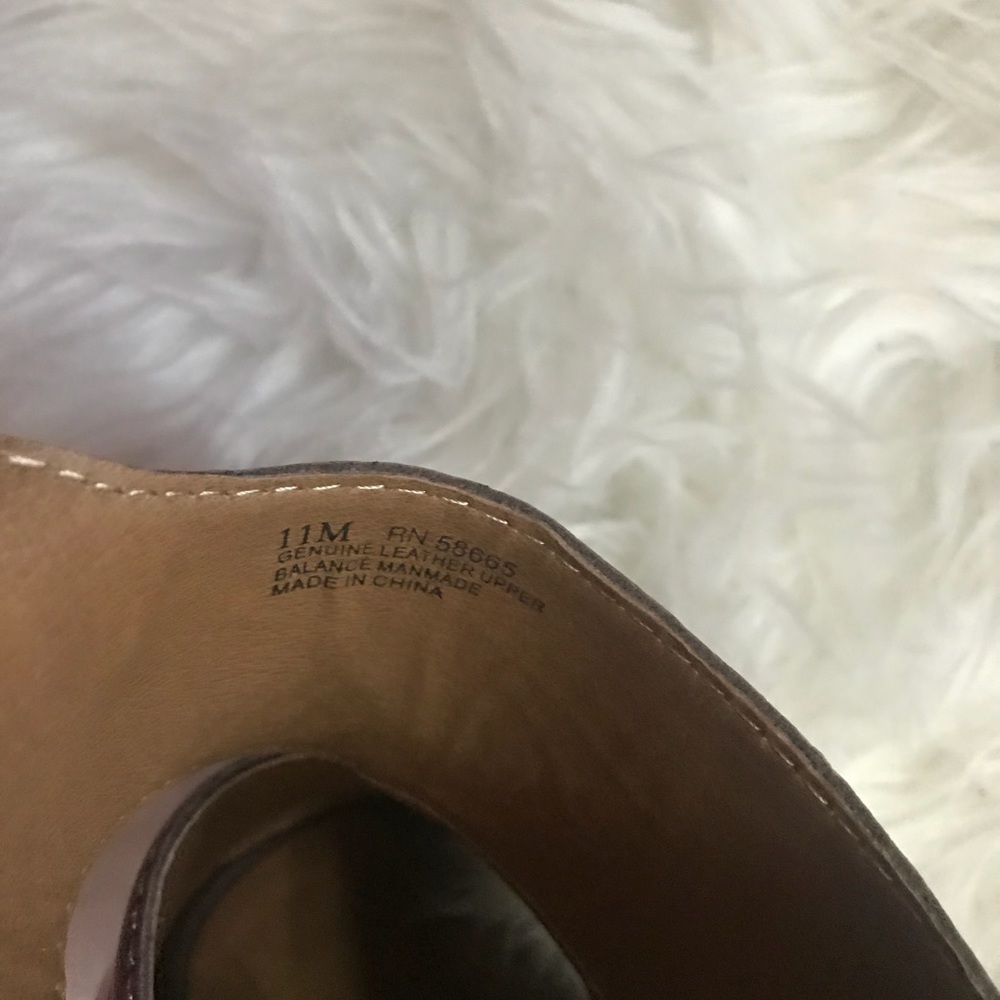 Dark Taupe Open Toe Cork Heel Sandal - Size 11 - Picture 7 of 7